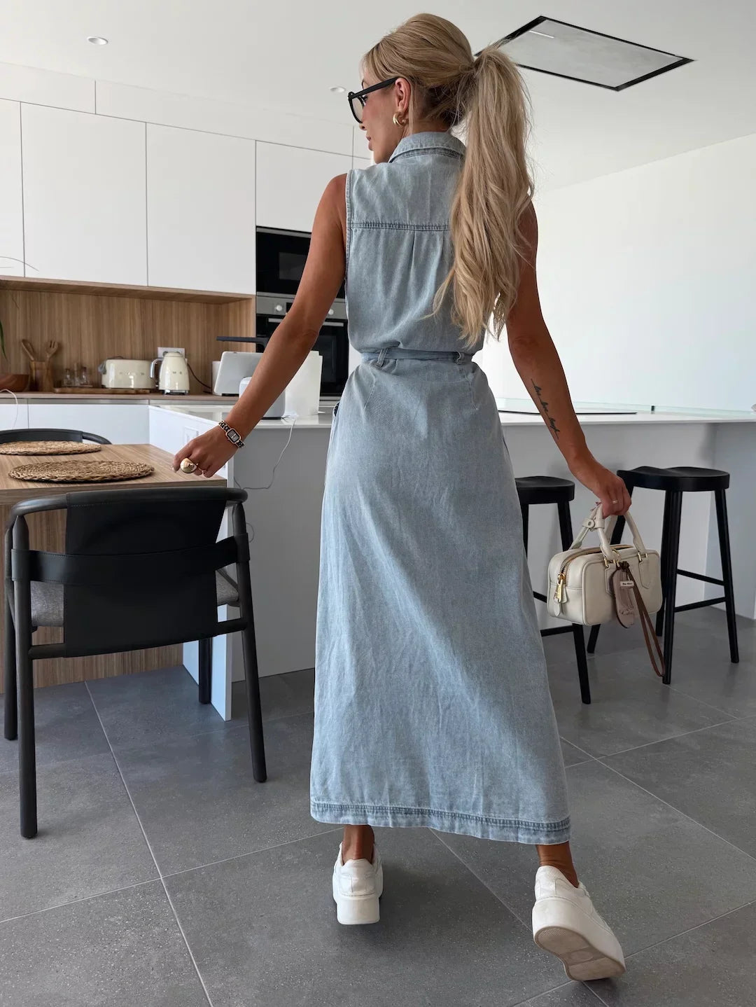 Isabelle |  Zomer Maxi Denim Jurk