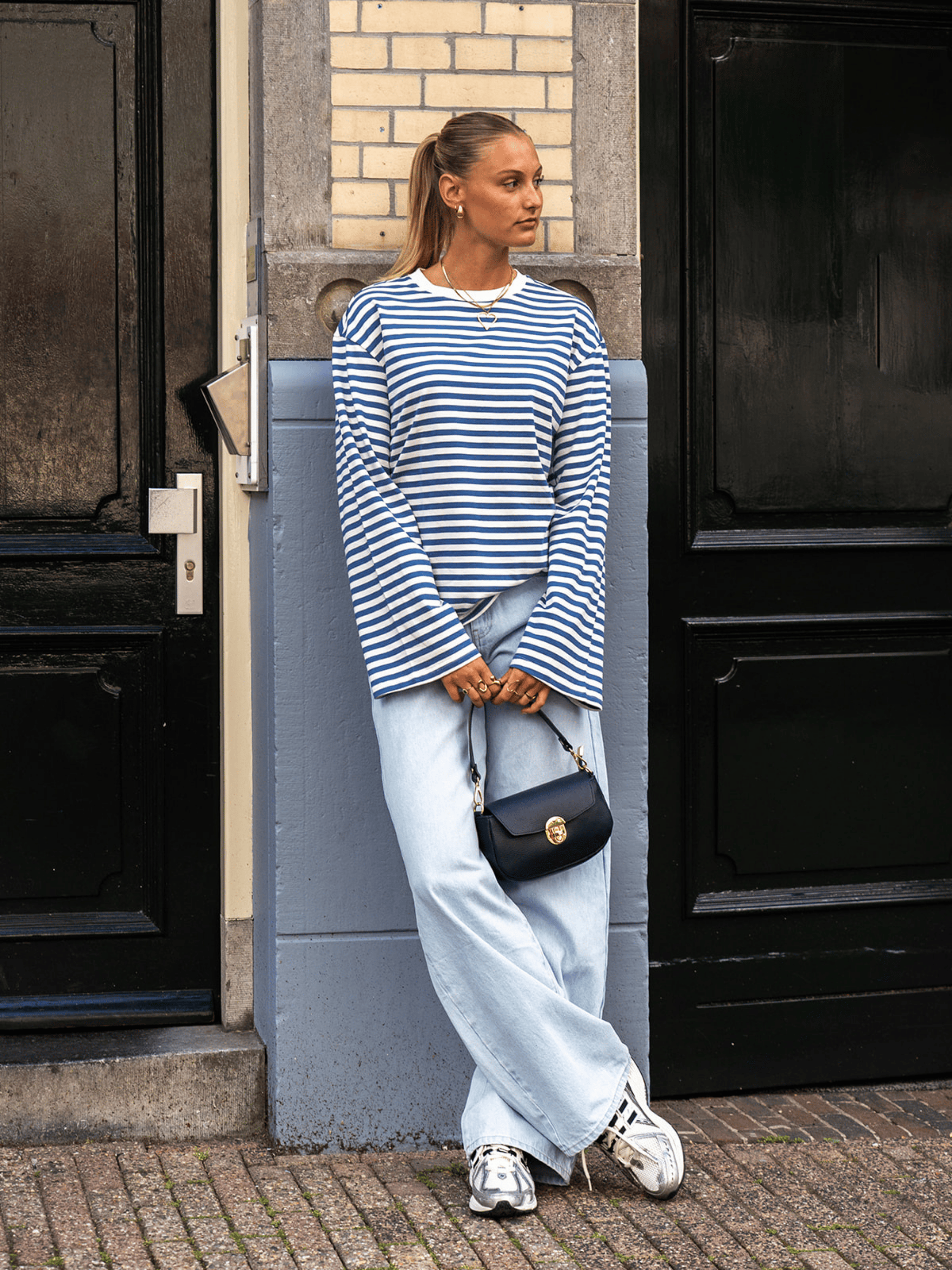 Jade Super Wide Leg Jeans | Mid-waist | Light blue | Tall