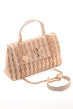 Crossbody tas beige