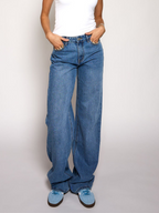 Jade Super Wide Leg Jeans | Mid-waist | Dark blue | Tall