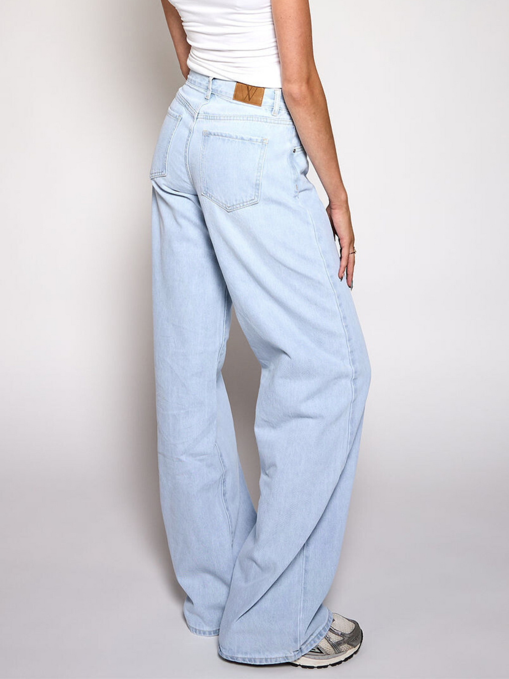 Jade Super Wide Leg Jeans | Mid-waist | Light blue | Tall