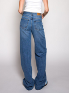 Jade Super Wide Leg Jeans | Mid-waist | Dark blue | Tall