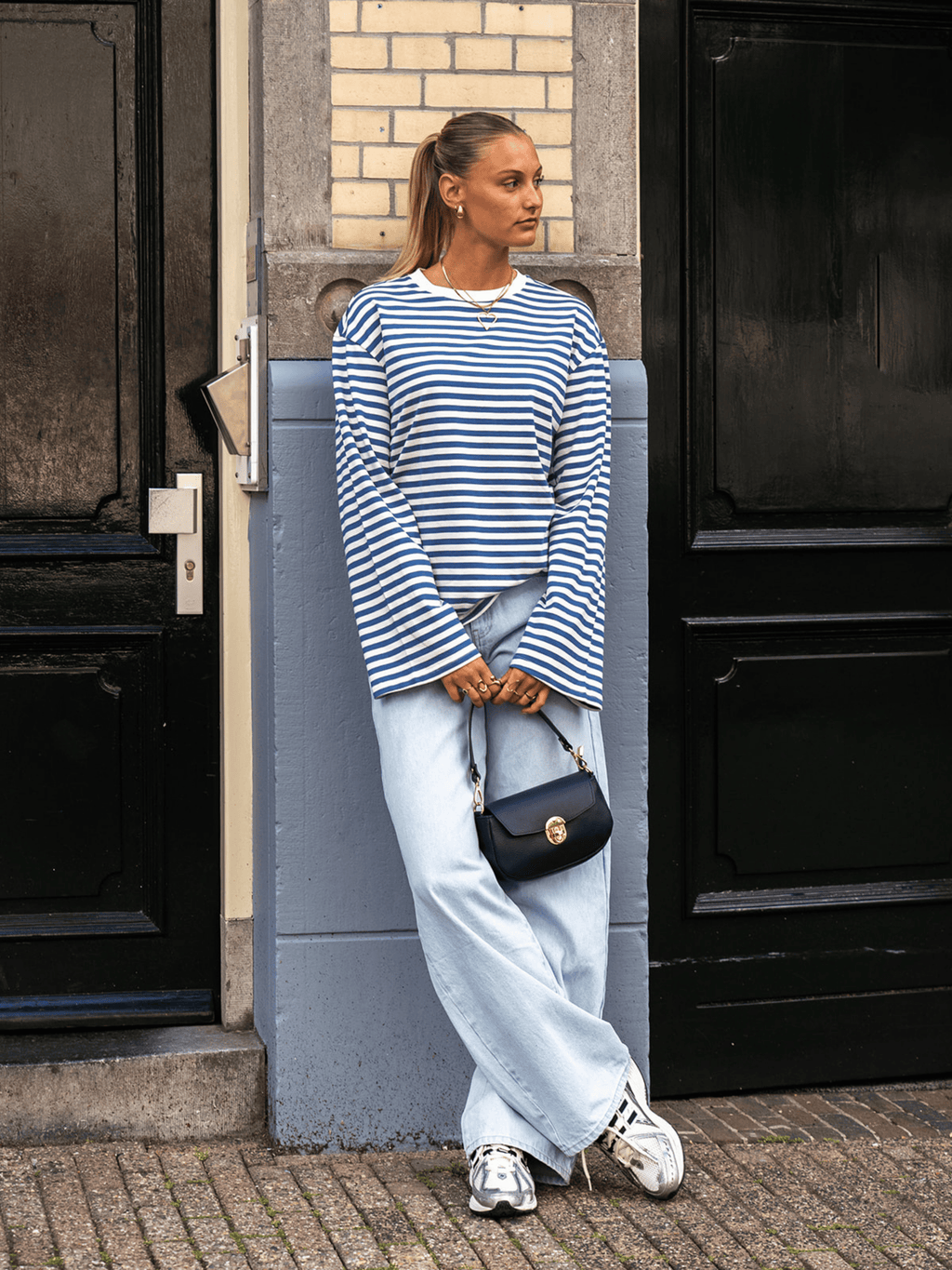 Jade Super Wide Leg Jeans | Mid-waist | Light blue | Tall