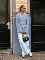 Jade Super Wide Leg Jeans | Mid-waist | Light blue | Tall