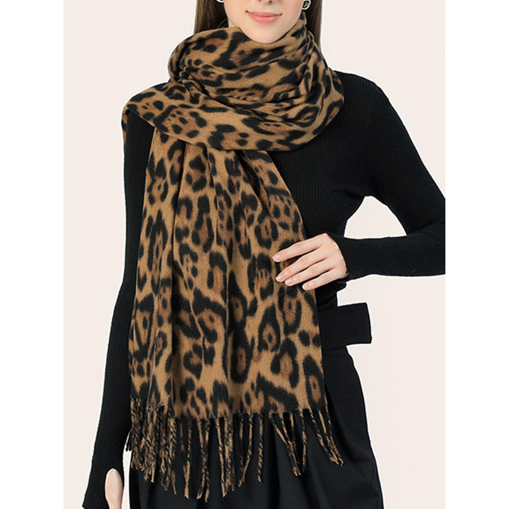 Panthère™ | Warme sjaal met luipaardprint