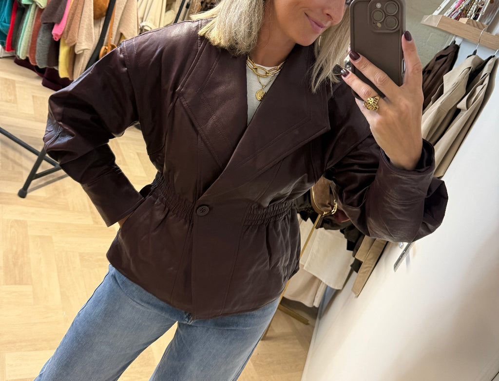 Jack Amber PU Burgundy