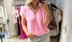 Gilet Claudia Alpaca Roze