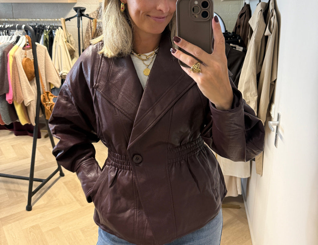 Jack Amber PU Burgundy