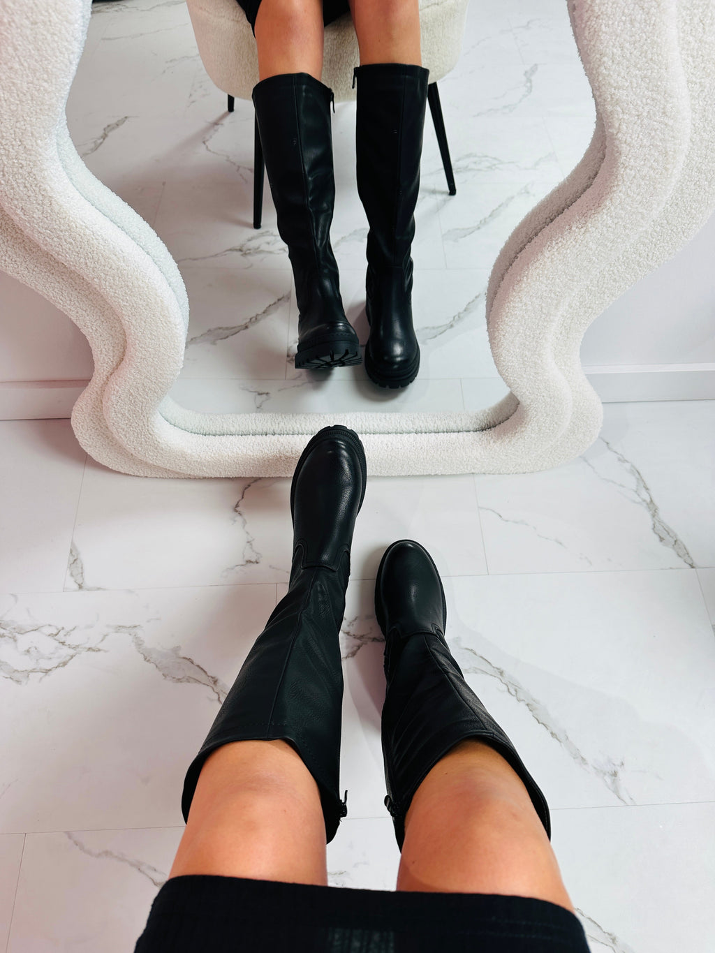 Anetta Black High Boots  - Maat 37