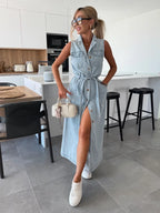 Isabelle |  Zomer Maxi Denim Jurk