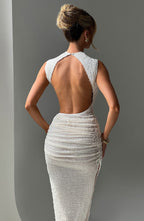 Amber Witte Midi Jurk