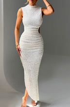 Amber Witte Midi Jurk